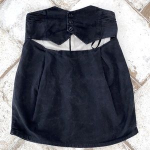 High waisted Back cutout skirt